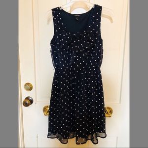A. Byer Navy Blue Summer Dress Size S Juniors EUC